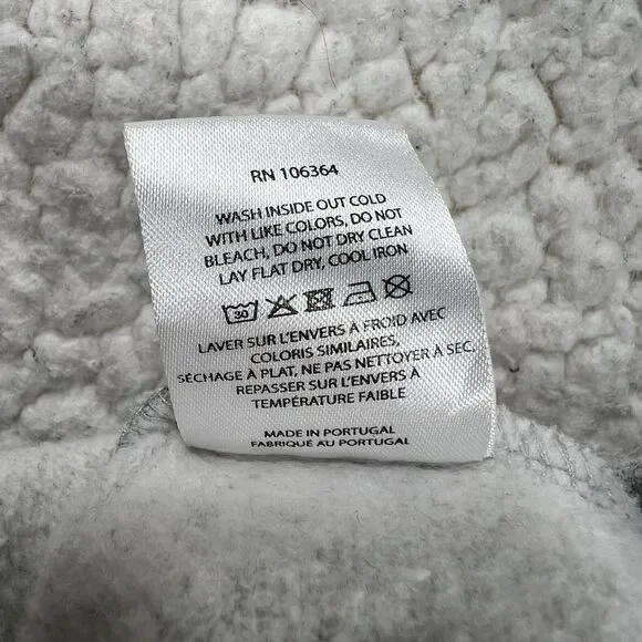 KULE Crosby Hoodie Womens S Gray Cropped Cozy Streetwear Minimalist Coastal Prep - Picture 8 of 11